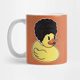 Funny Big Hair Rubber Ducky Mug